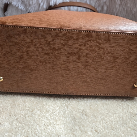 Ralph Lauren Newbury Medium Sized Shopping Tote Brown SMOKE FREE PET FREE HOME - Picture 5 of 7